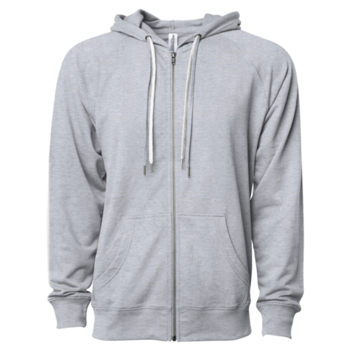 Icon Unisex Lightweight Loopback Terry Full-Zip Hooded Sweatshirt